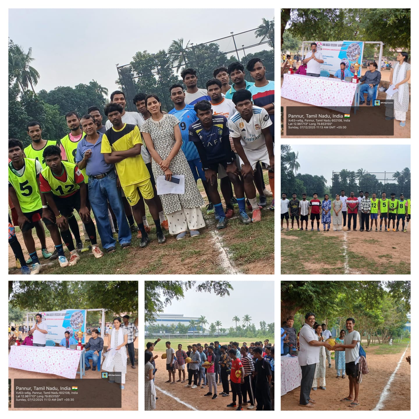 DBMS Pannur Hosts Football Tournament for Migrant Youth